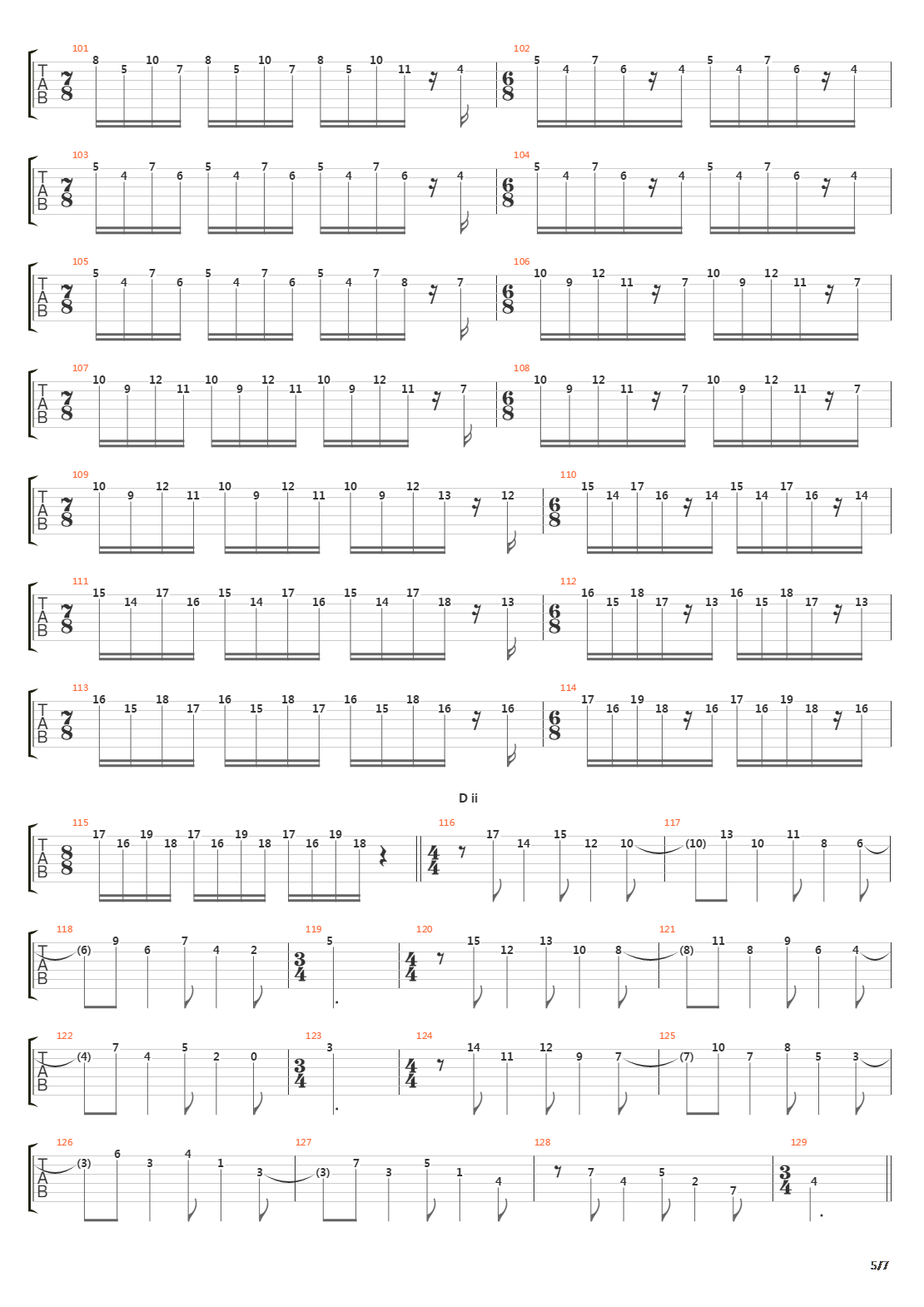 Elektrik吉他谱