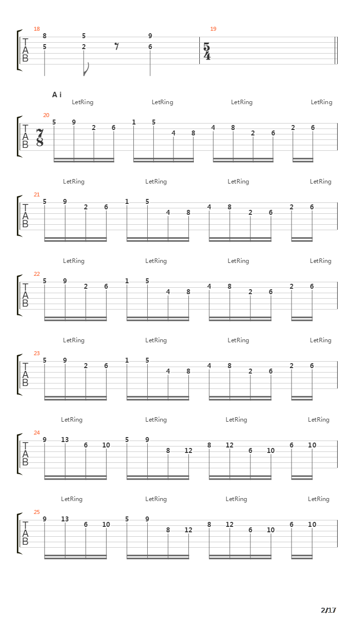 Elektrik吉他谱