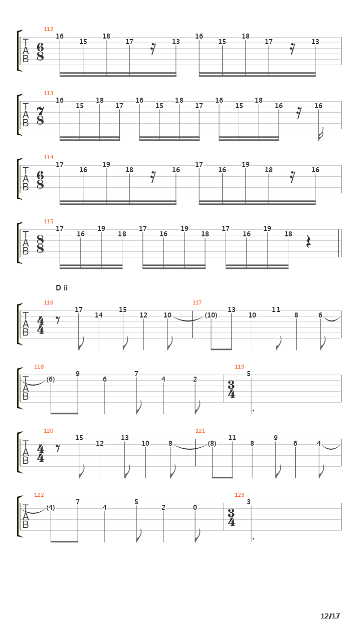 Elektrik吉他谱