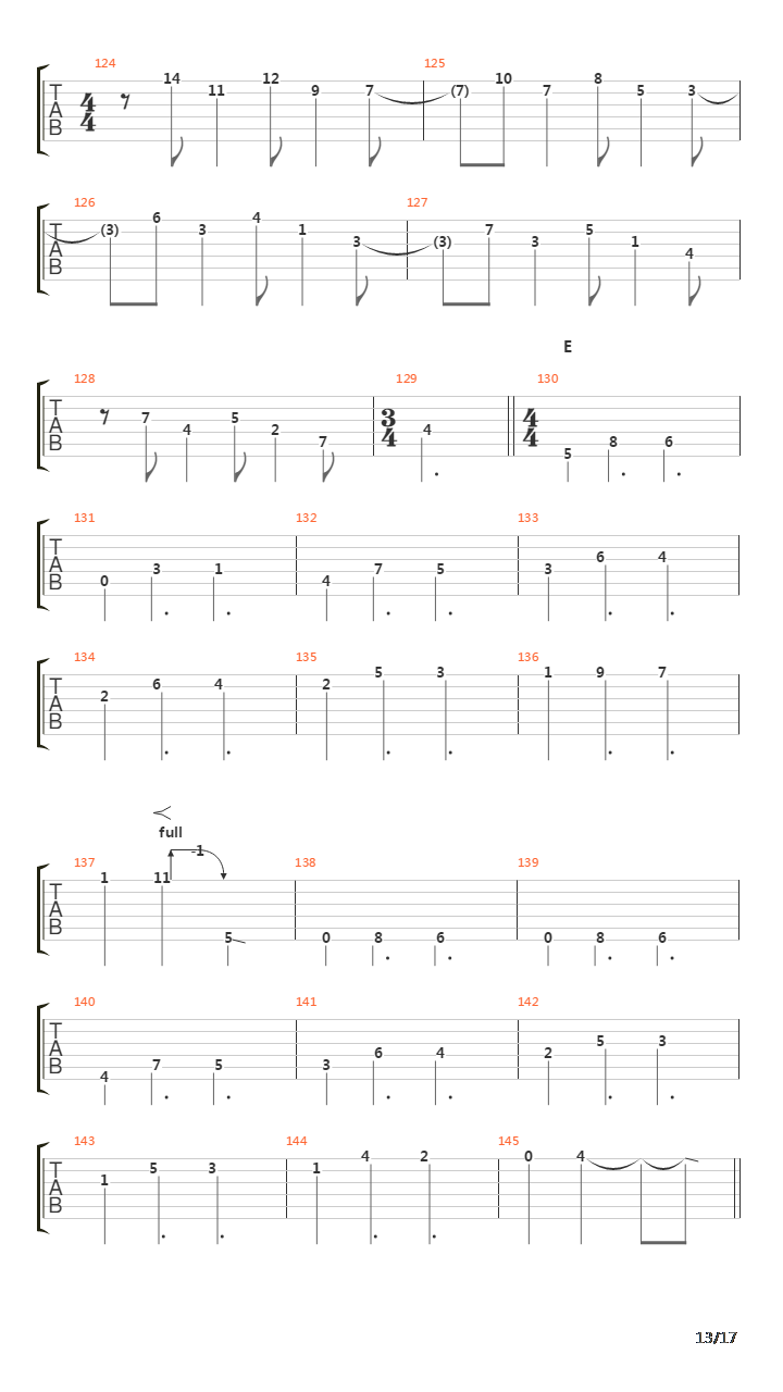 Elektrik吉他谱