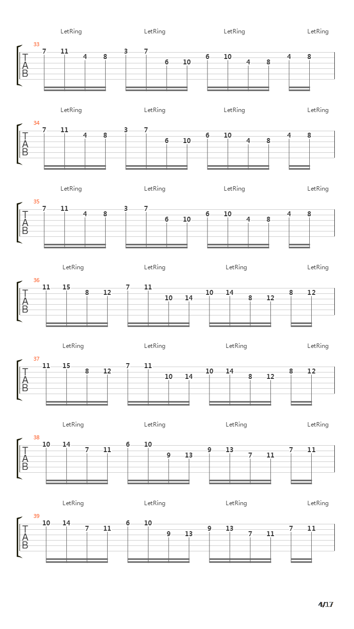 Elektrik吉他谱