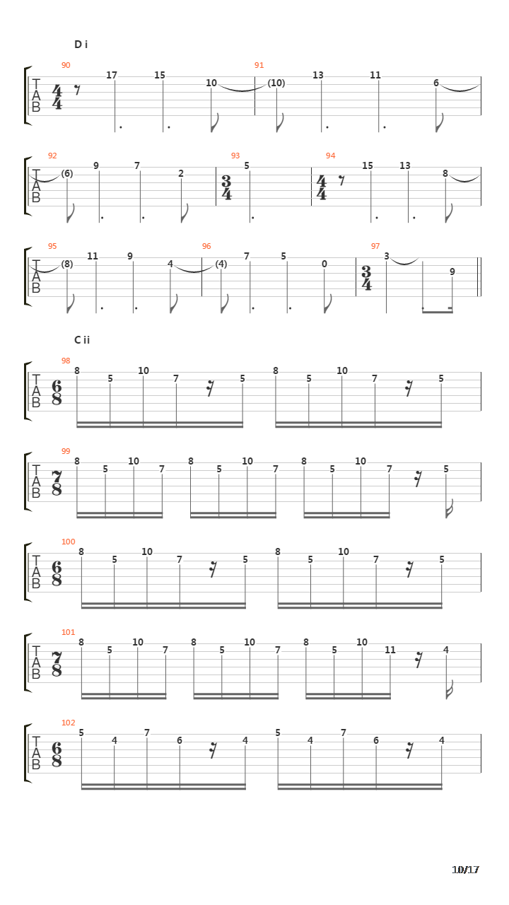 Elektrik吉他谱