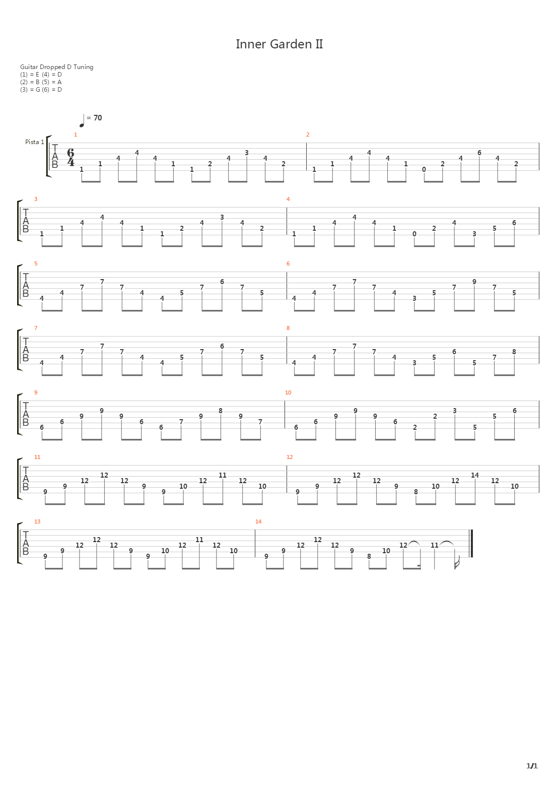 Inner Garden Ii吉他谱