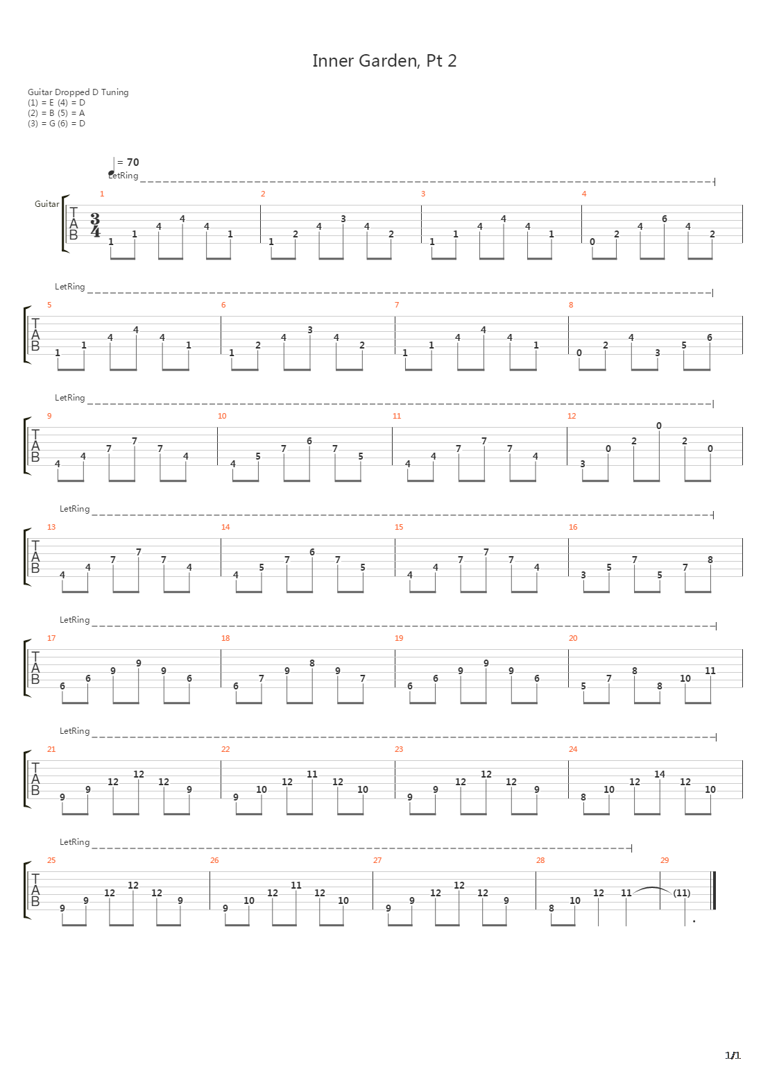 Inner Garden Part 2吉他谱