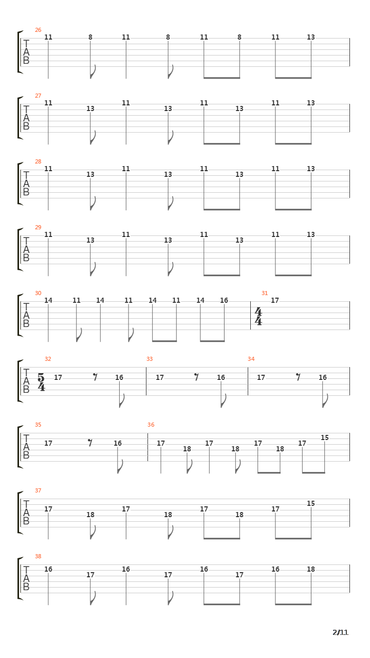 Larks Tongues In Aspic Part Ii吉他谱