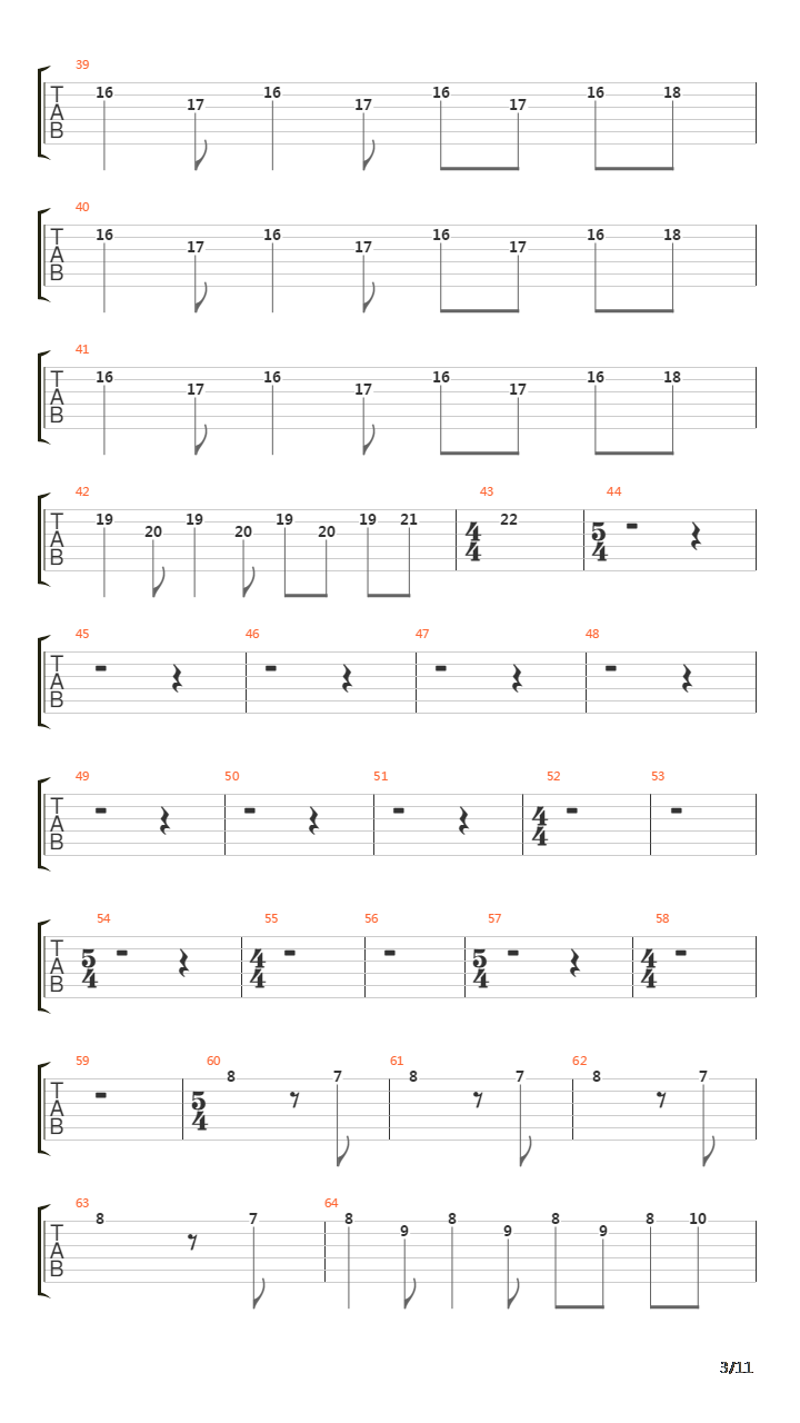 Larks Tongues In Aspic Part Ii吉他谱