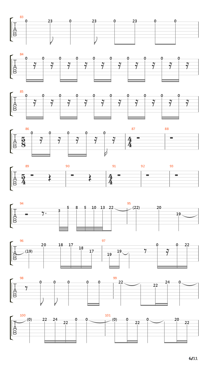 Larks Tongues In Aspic Part Ii吉他谱