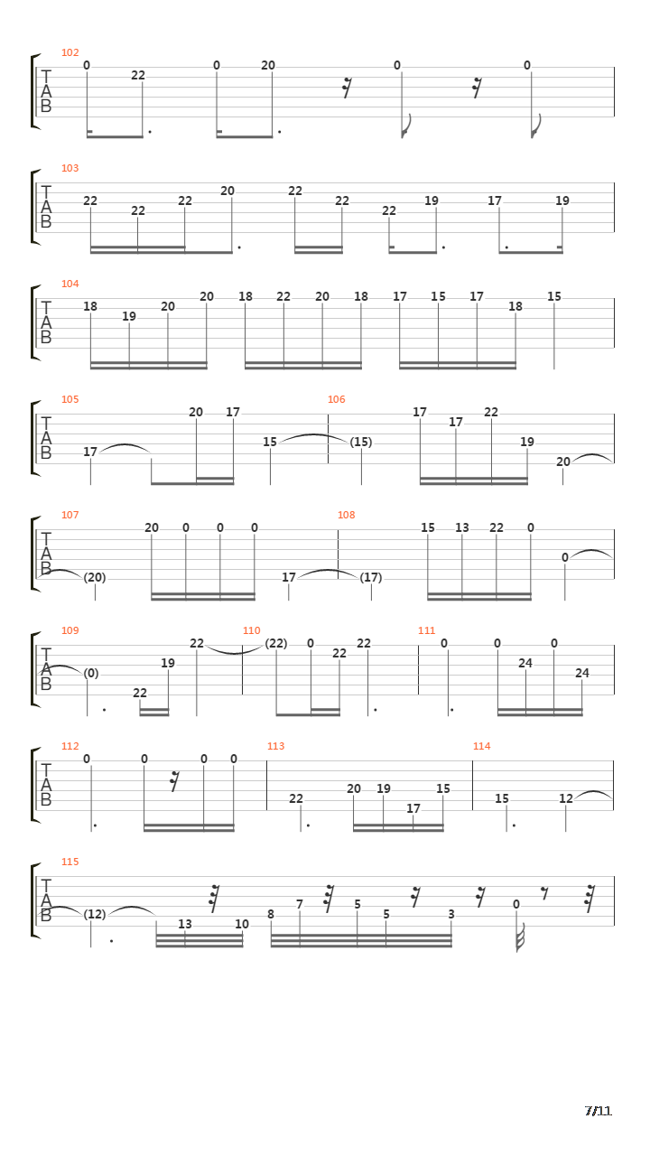 Larks Tongues In Aspic Part Ii吉他谱