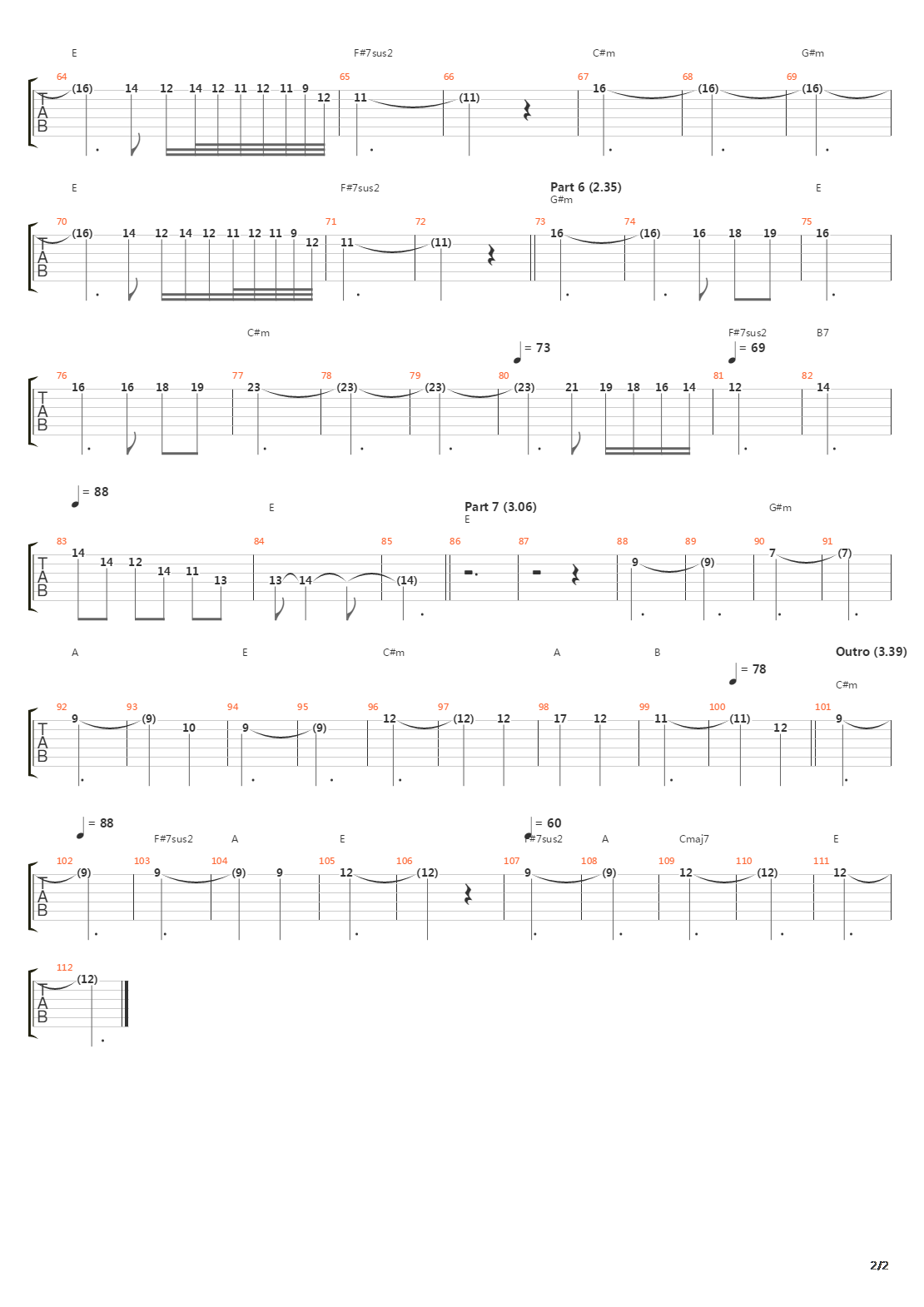 Prelude Song Of The Gulls吉他谱