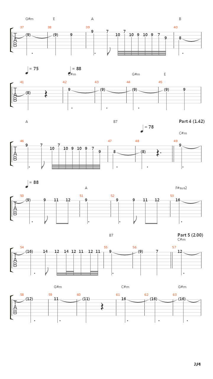 Prelude Song Of The Gulls吉他谱