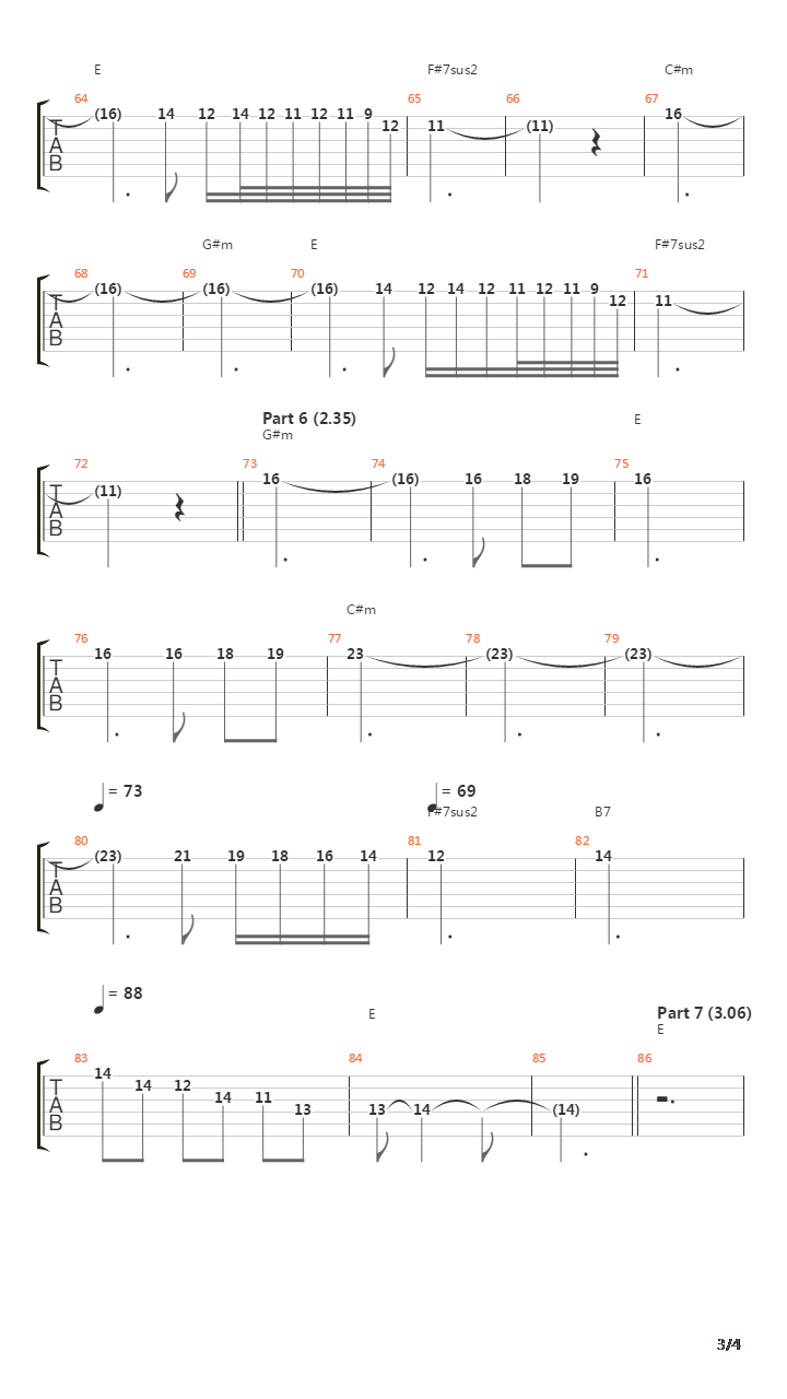 Prelude Song Of The Gulls吉他谱