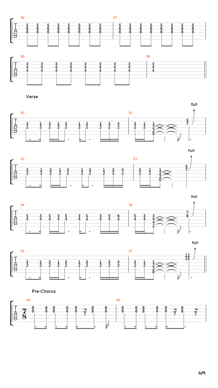 Red吉他谱