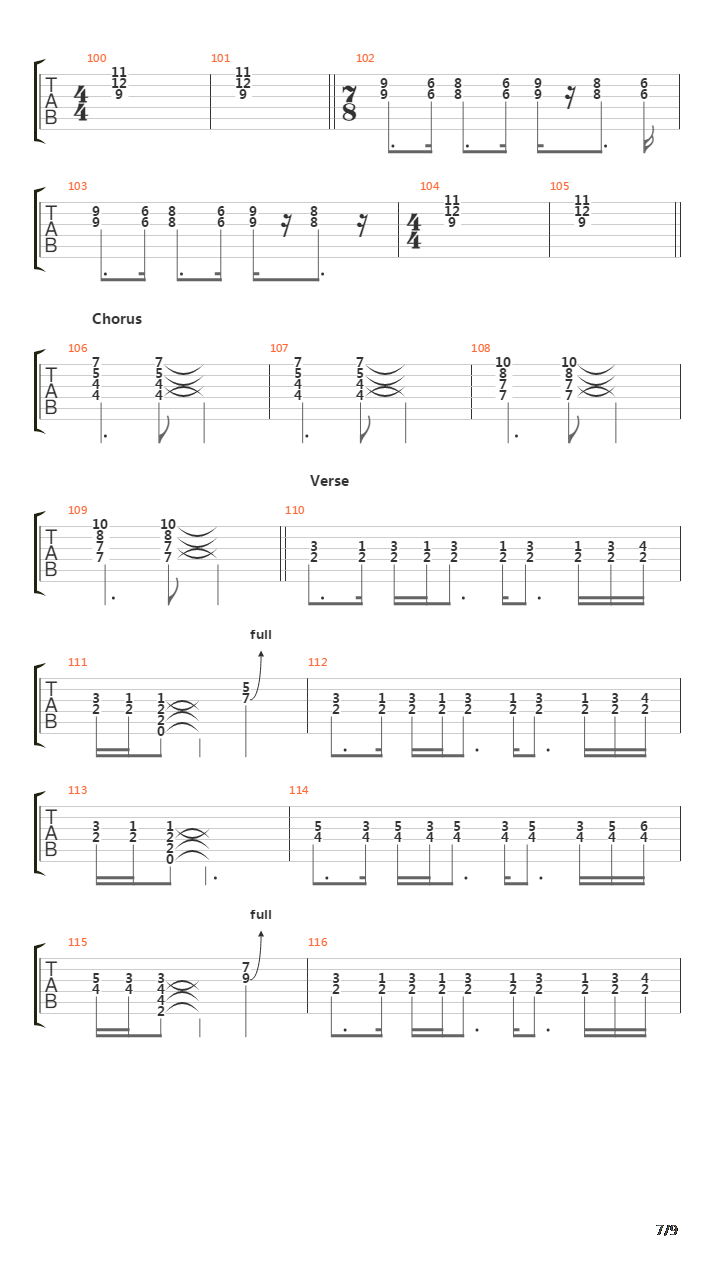 Red吉他谱