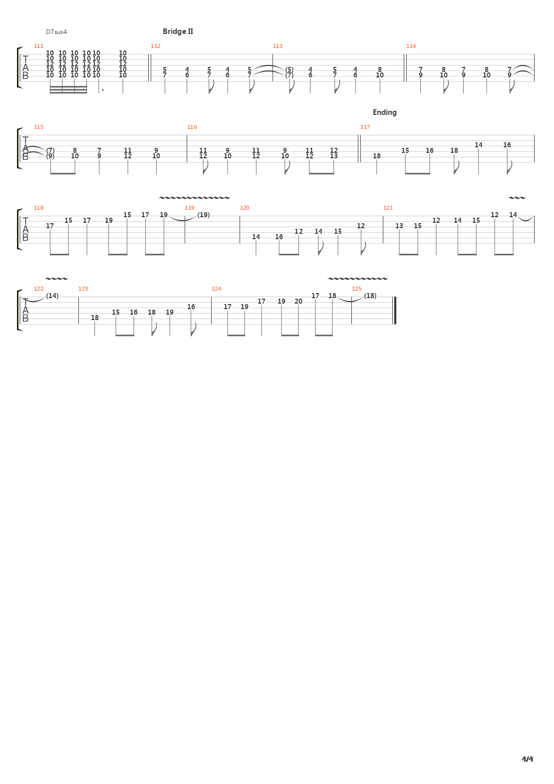 Red吉他谱