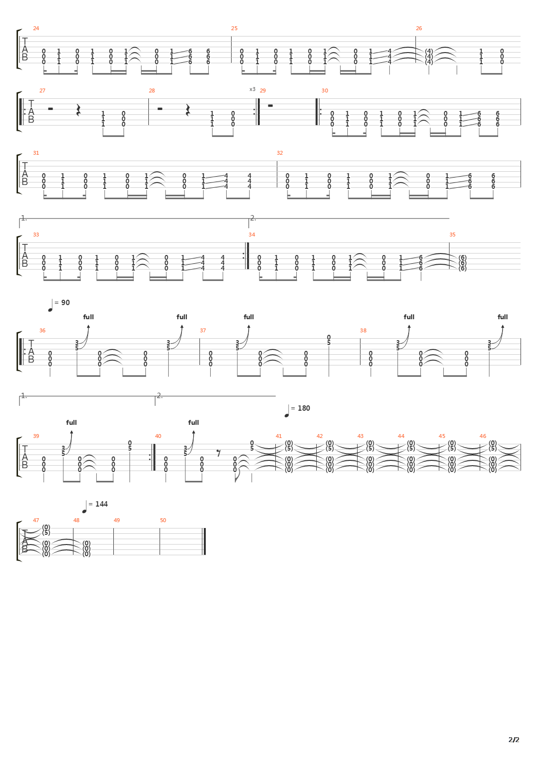 Brackish吉他谱