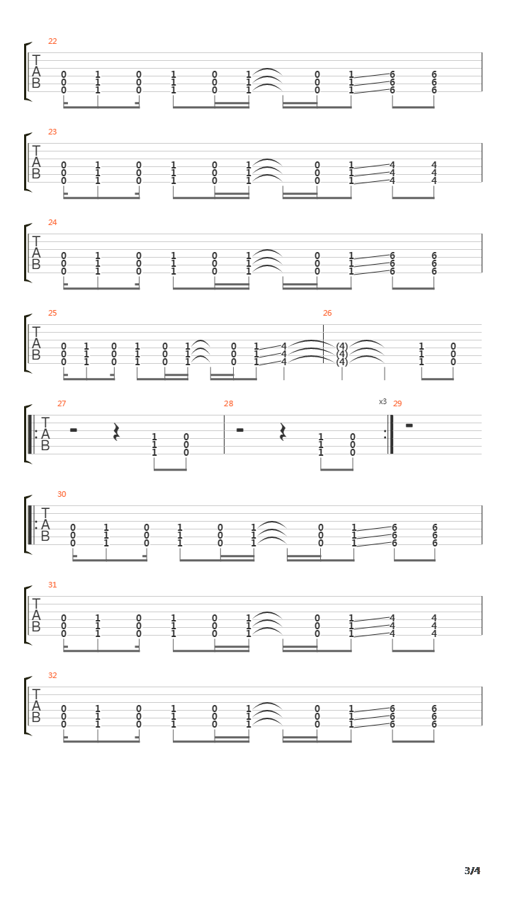 Brackish吉他谱