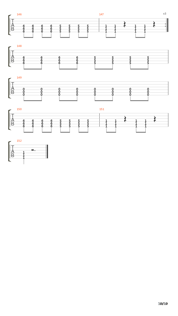 Choke吉他谱