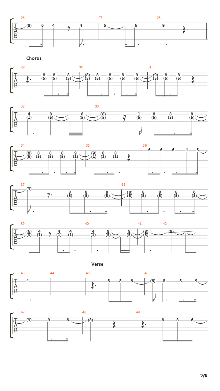 Funeral For Yesterday吉他谱