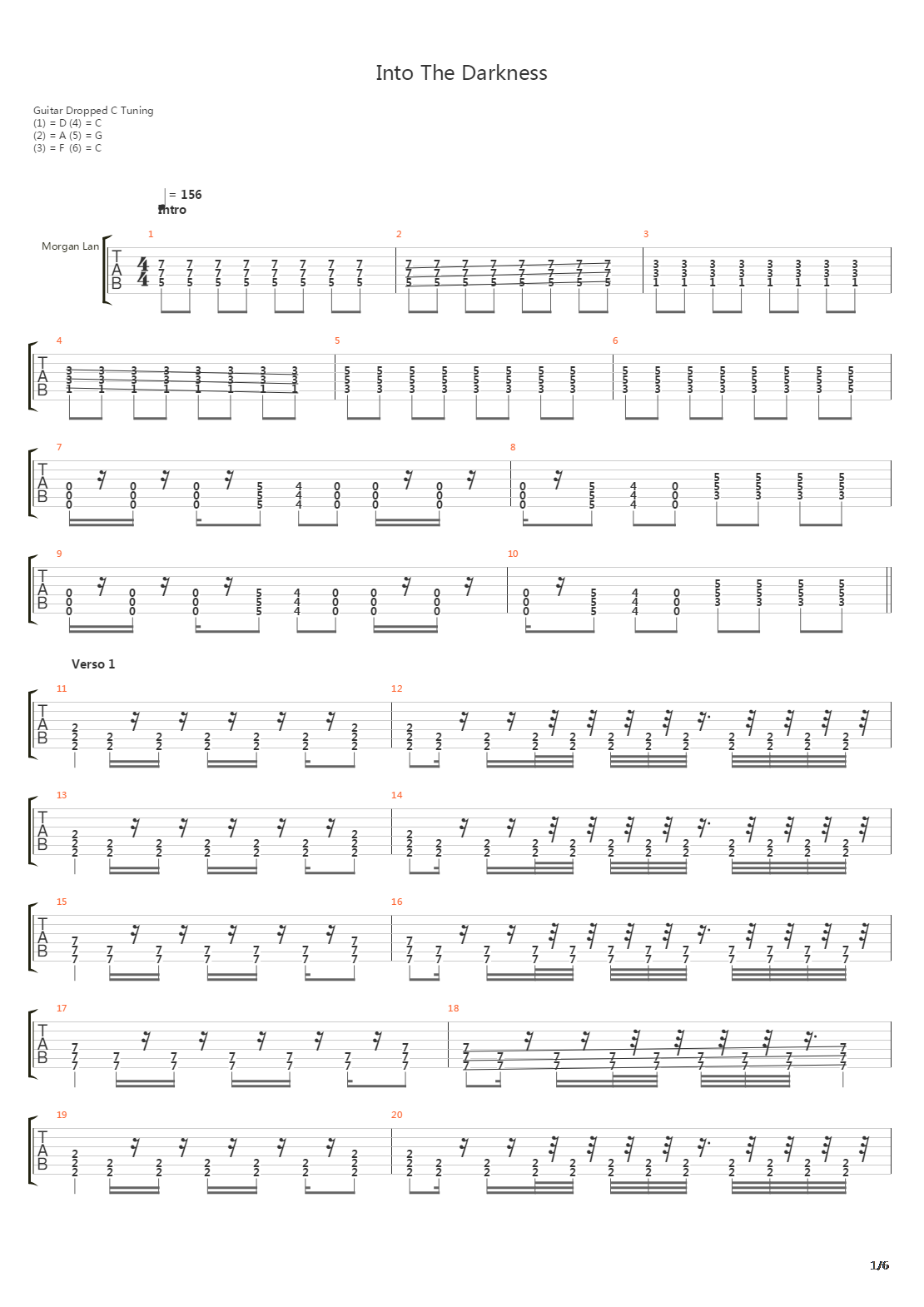 Into The Darkness吉他谱