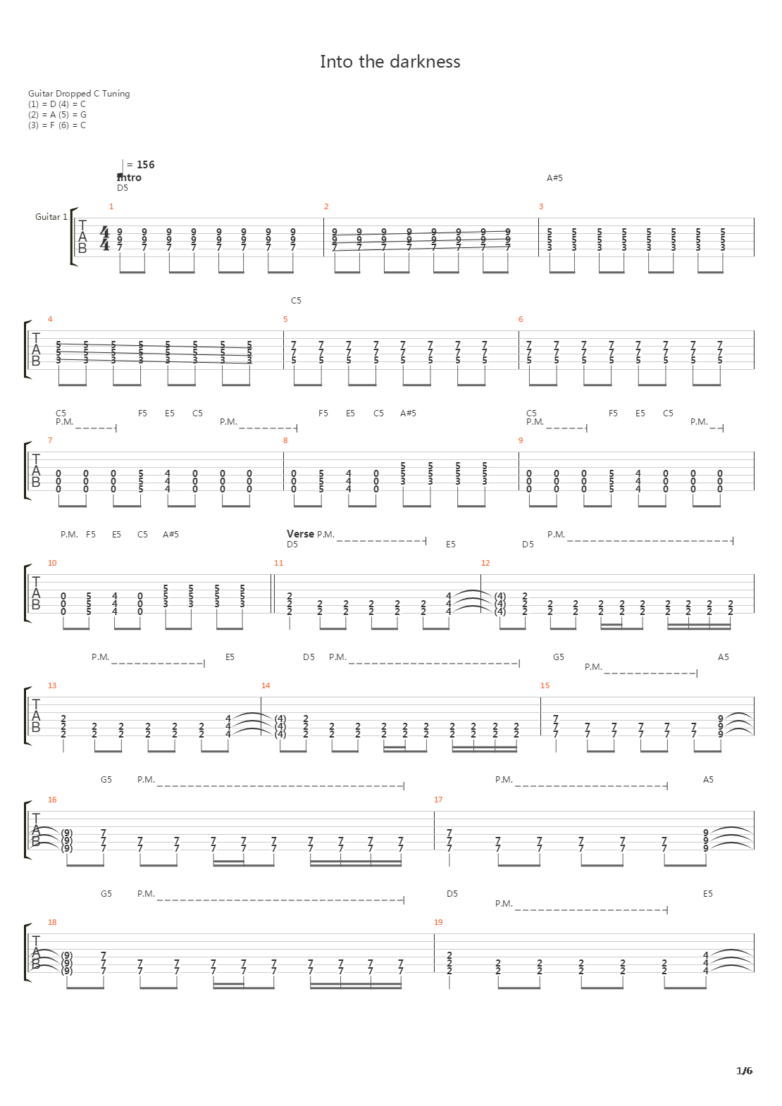 Into The Darkness吉他谱
