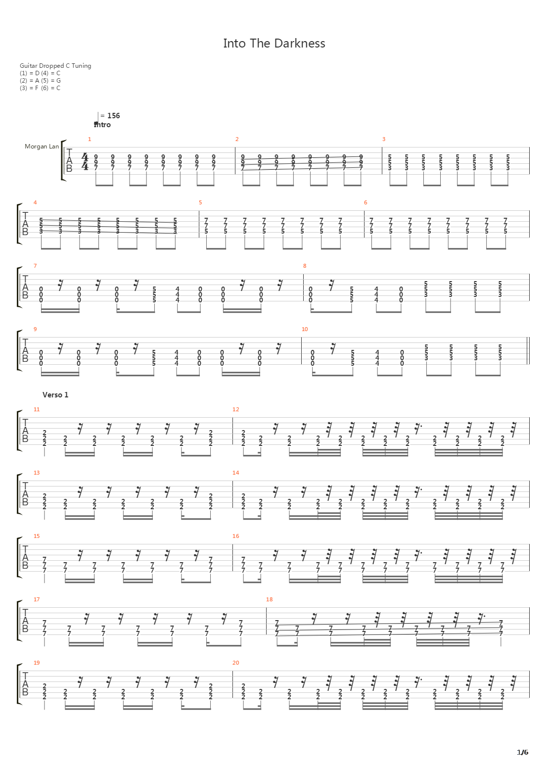 Into The Darkness吉他谱