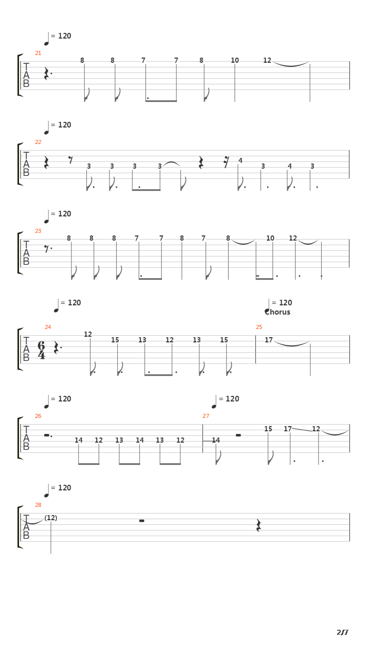 Arrival吉他谱