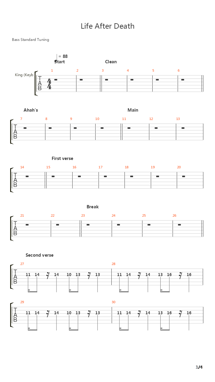 Life After Death吉他谱