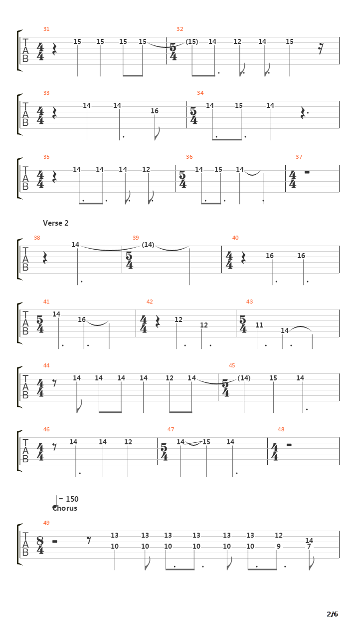 The 7th Day Of July 1777吉他谱