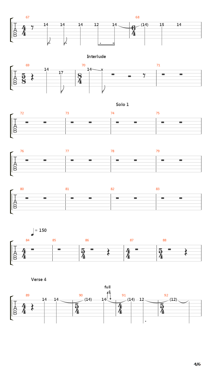 The 7th Day Of July 1777吉他谱