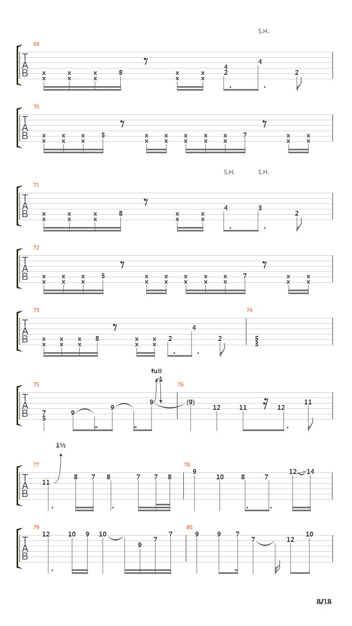 Ash吉他谱