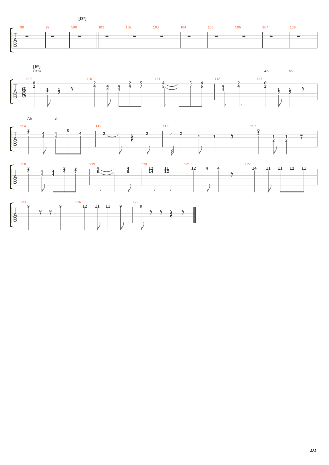 Dead Tree吉他谱