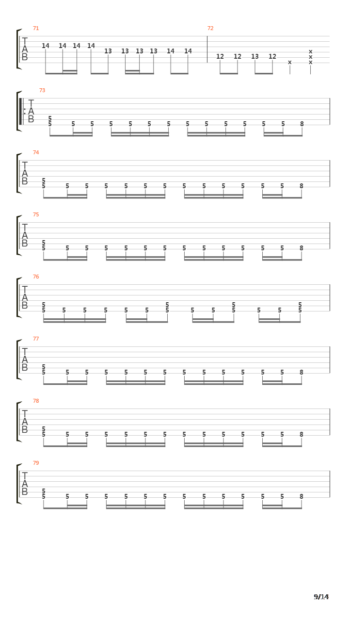 Kigan(鬼眼)吉他谱