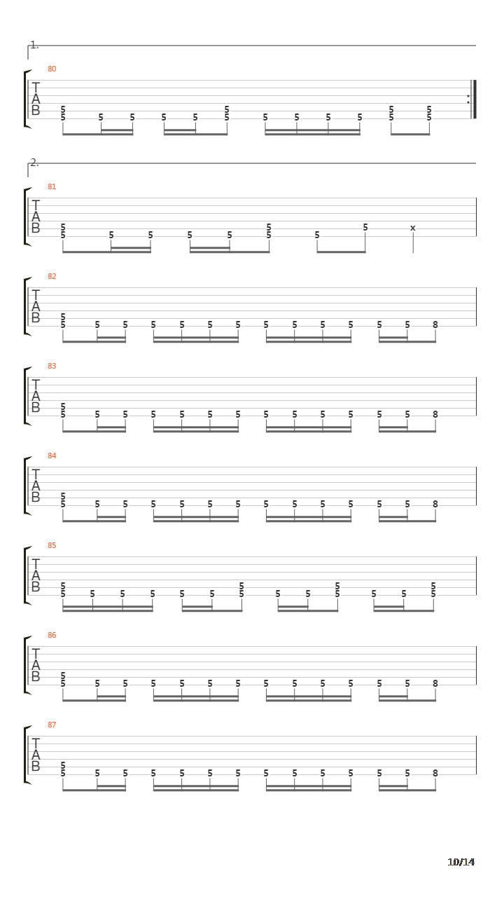 Kigan(鬼眼)吉他谱