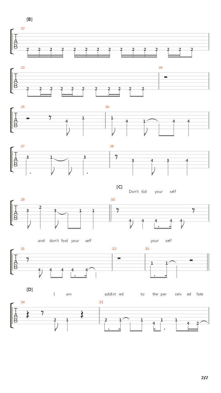 Kodou(鼓动)吉他谱