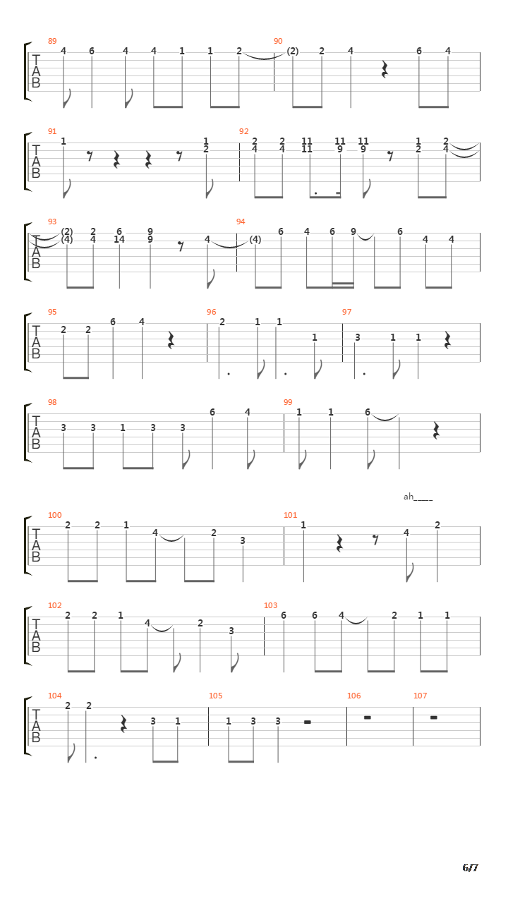 Kodou(鼓动)吉他谱