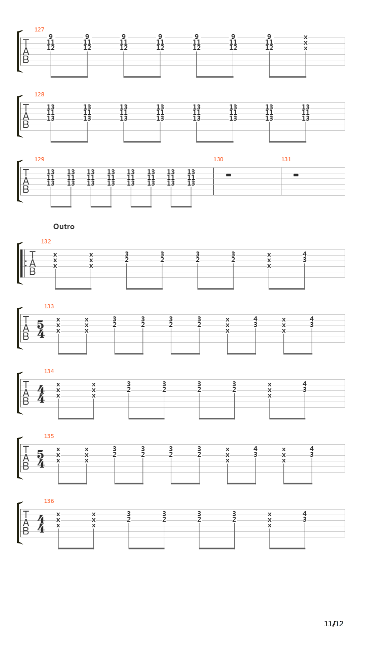 Myaku(脈 脉)吉他谱