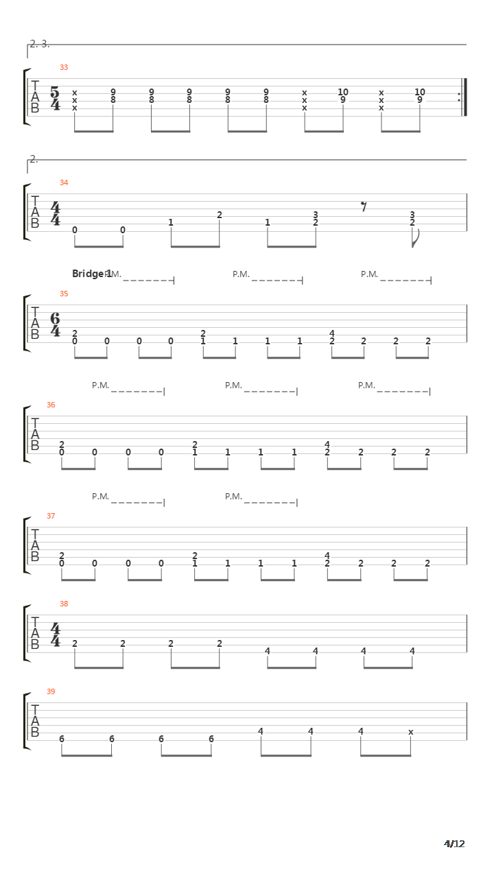 Myaku(脈 脉)吉他谱