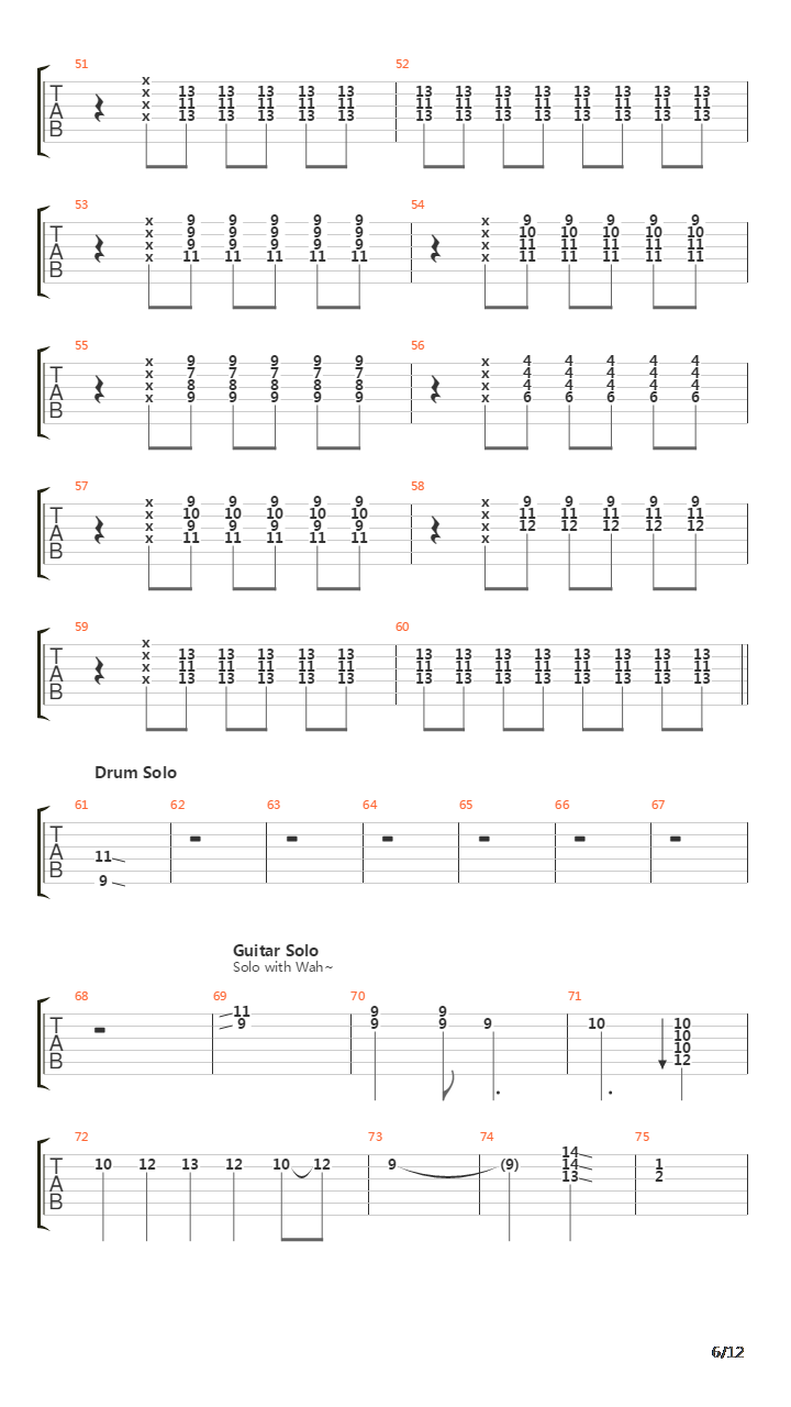 Myaku(脈 脉)吉他谱