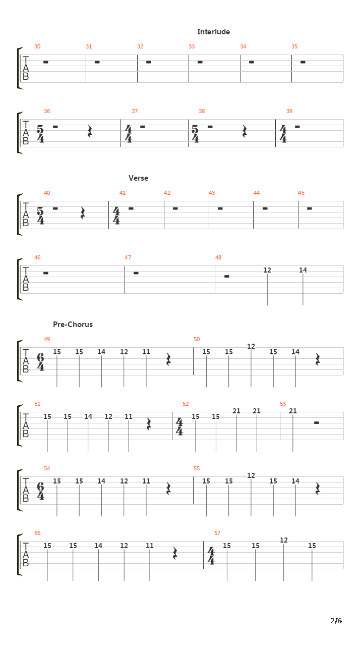 Myaku(脈 脉)吉他谱