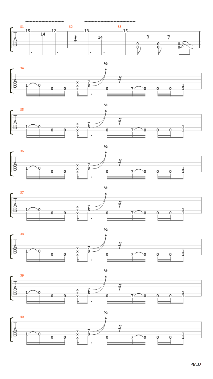 Repetition Of Hatred吉他谱