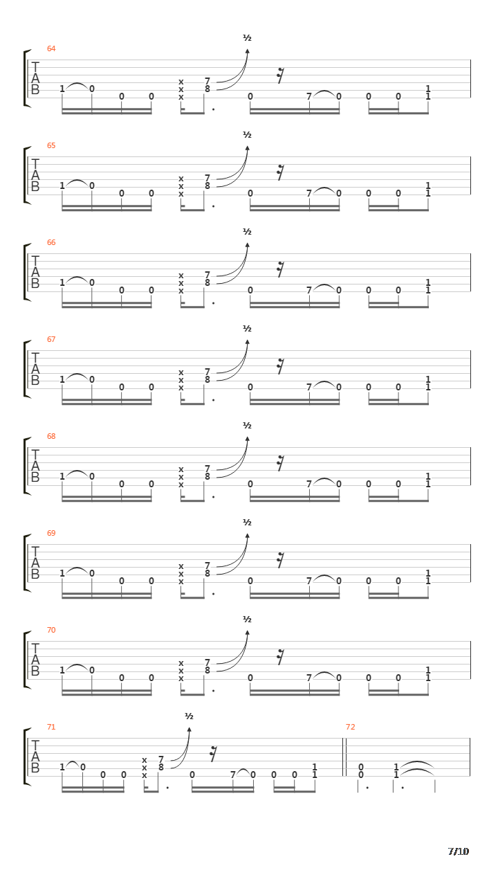 Repetition Of Hatred吉他谱