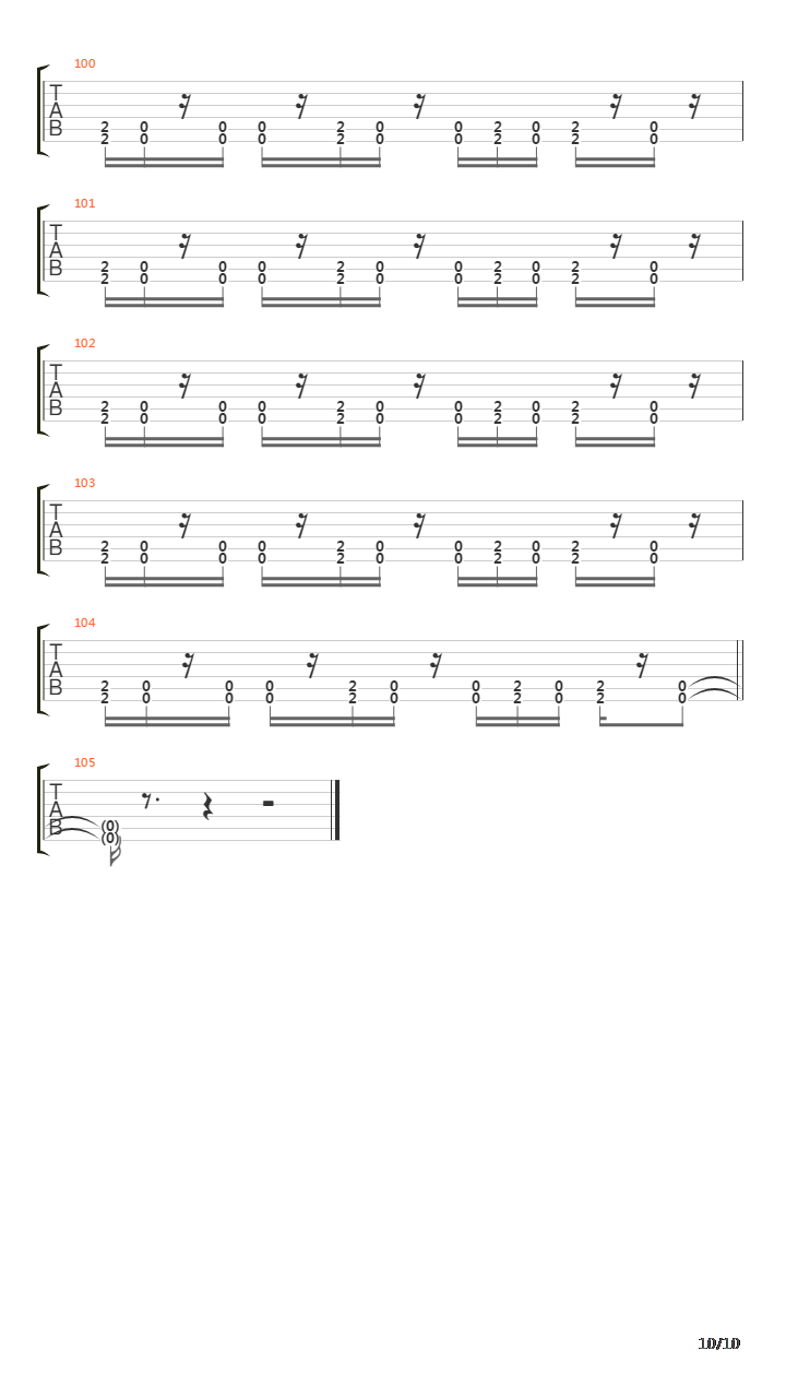Repetition Of Hatred吉他谱