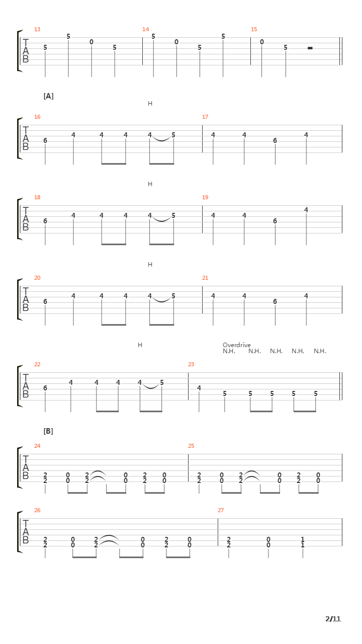 Saku(朔)吉他谱