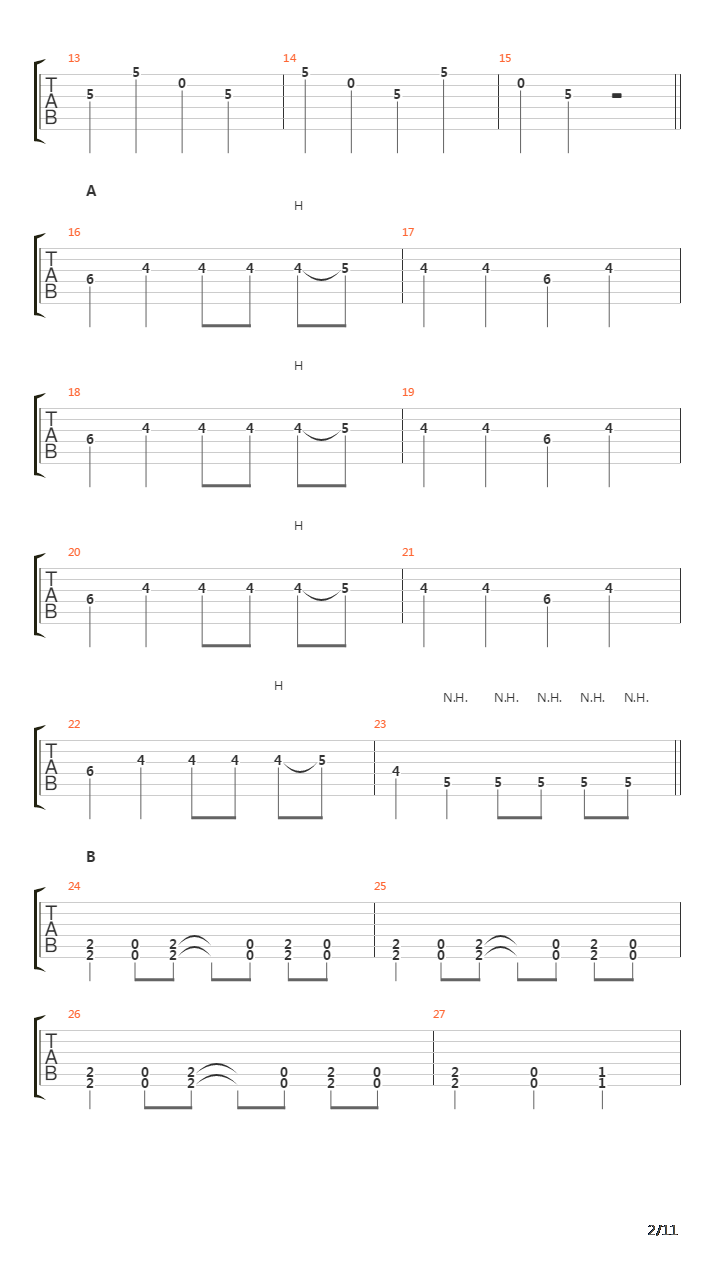 Saku(朔)吉他谱