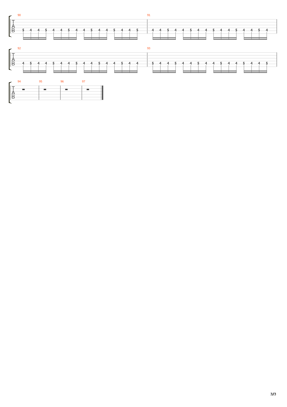 The Iii D Empire吉他谱