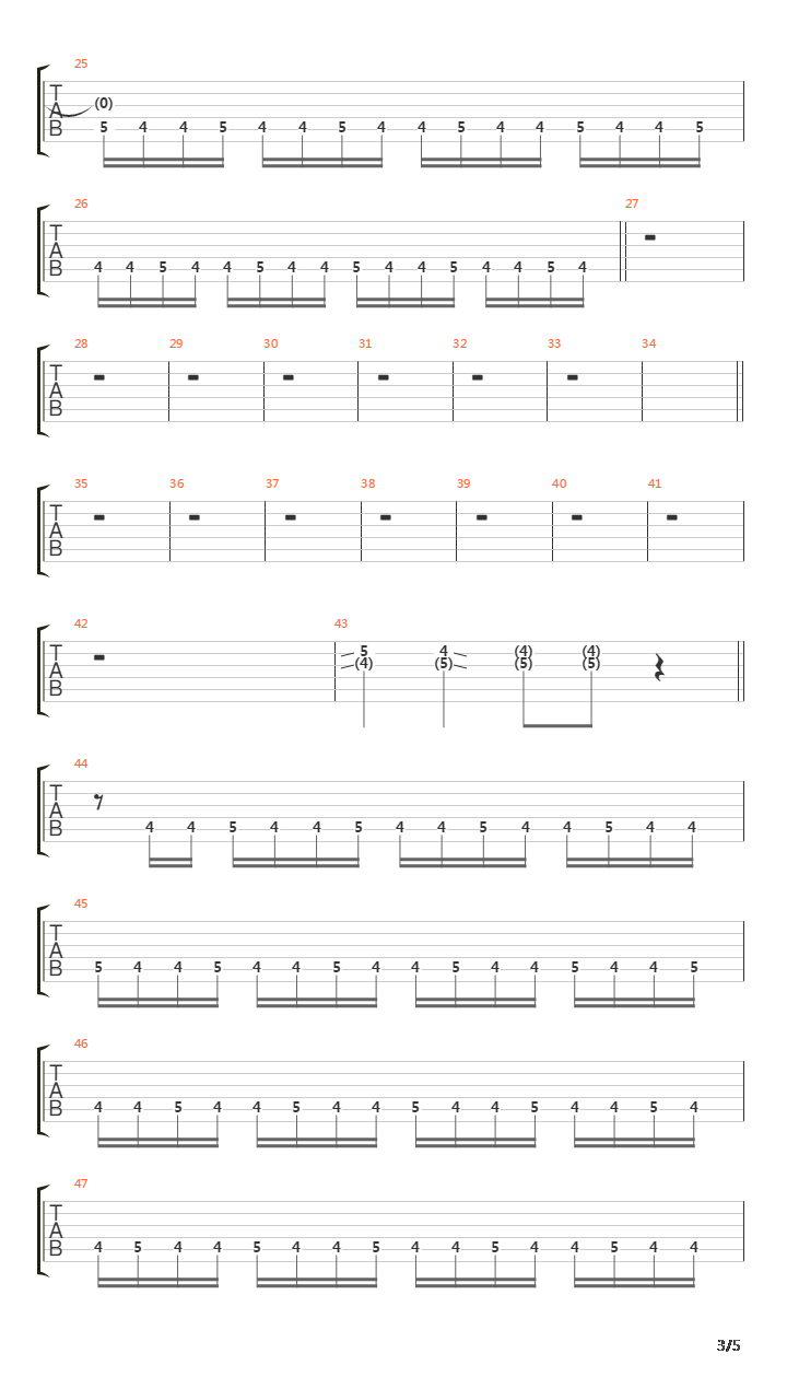 The Iii D Empire吉他谱