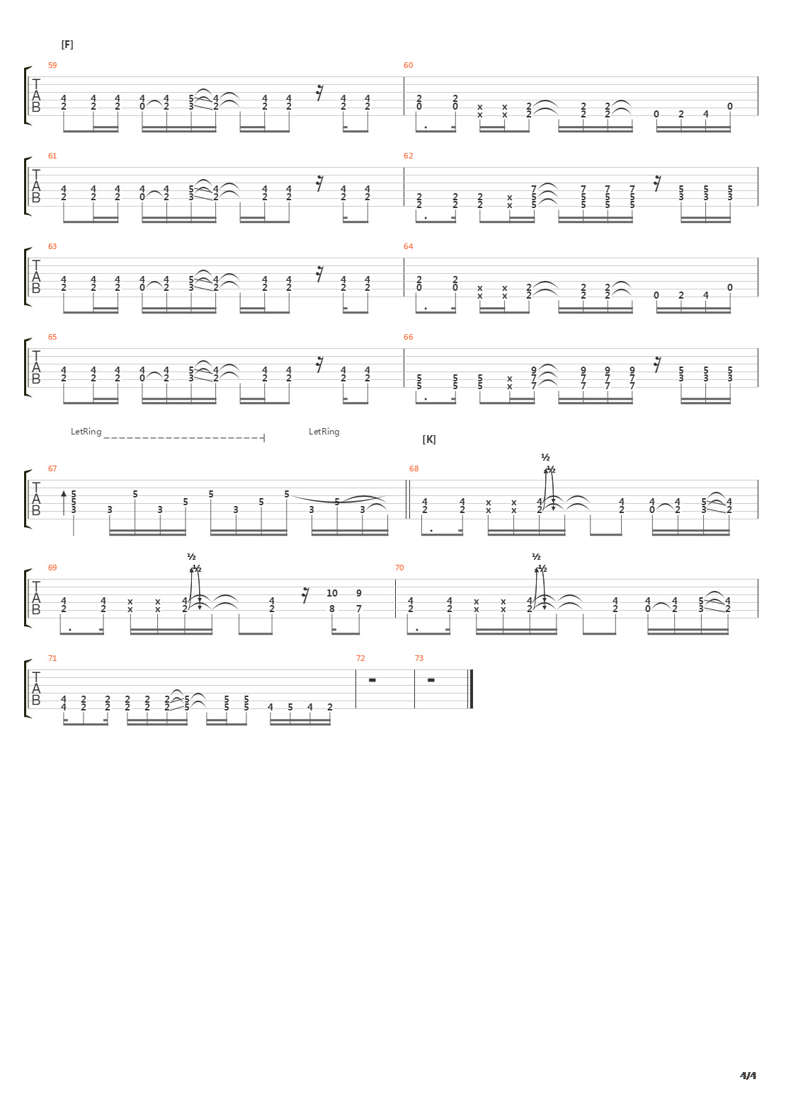 Toguro(蜷局)吉他谱