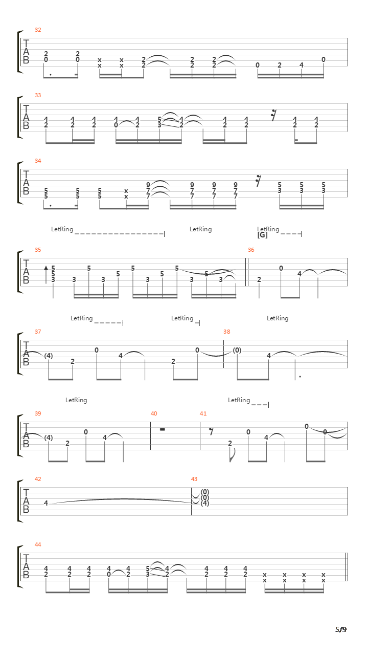 Toguro(蜷局)吉他谱