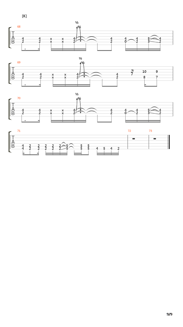 Toguro(蜷局)吉他谱