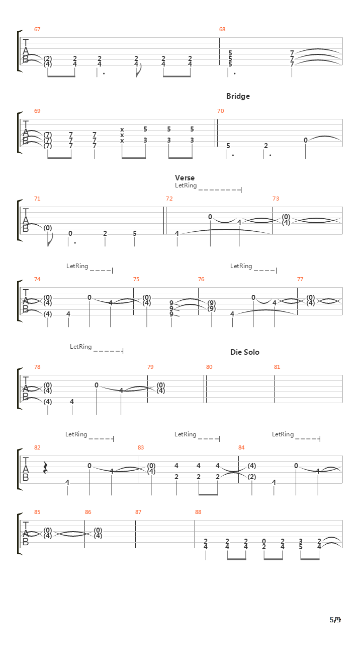 Toguro(蜷局)吉他谱